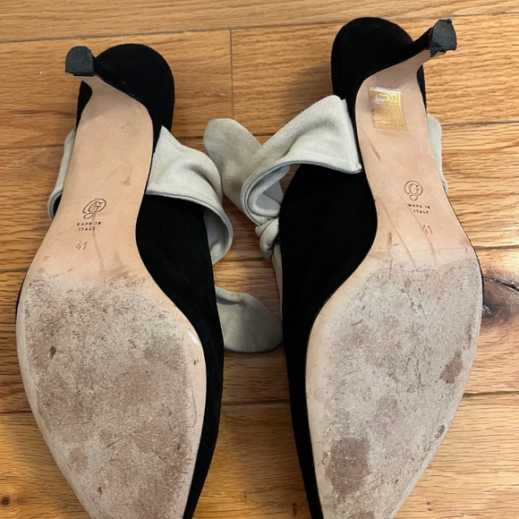 M.GE Black and Cream Mules - Picture 3 of 8